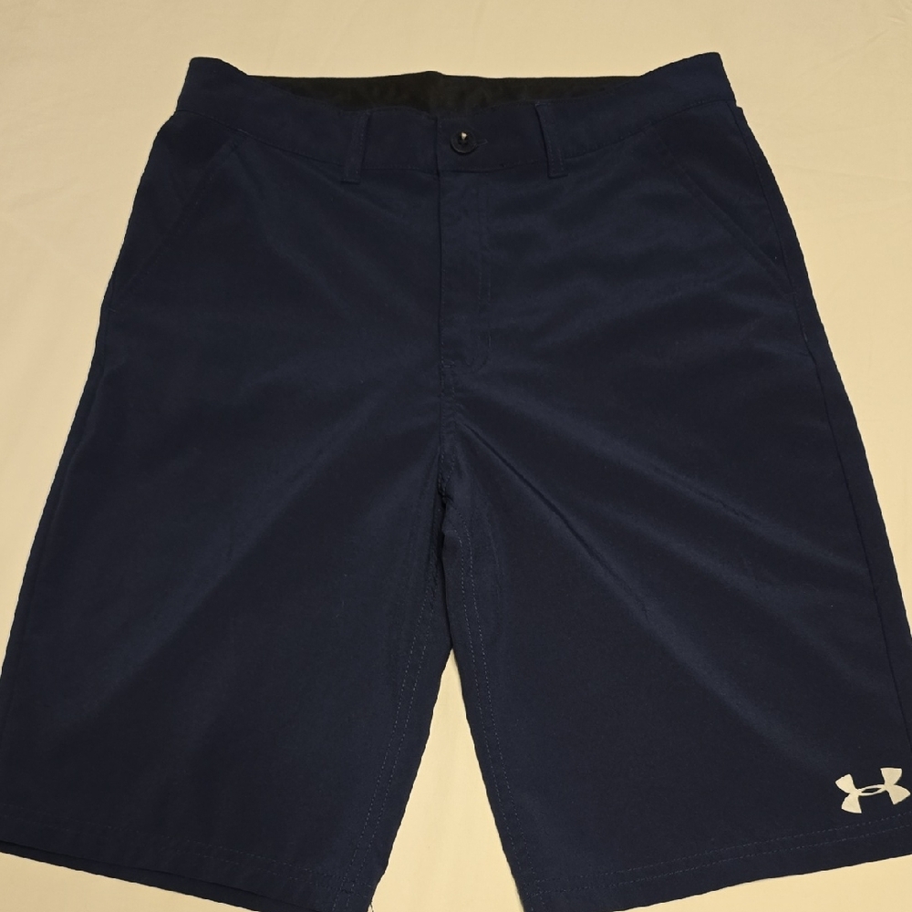 Under Armour Boys Navy Blue Performance Golf Shorts Size 18